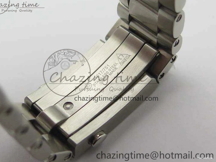 0424 FastDry Planet Ocean Master Chrono SS OM 1:1 Best Edition Black Dial On SS Bracelet A9900 V 8112